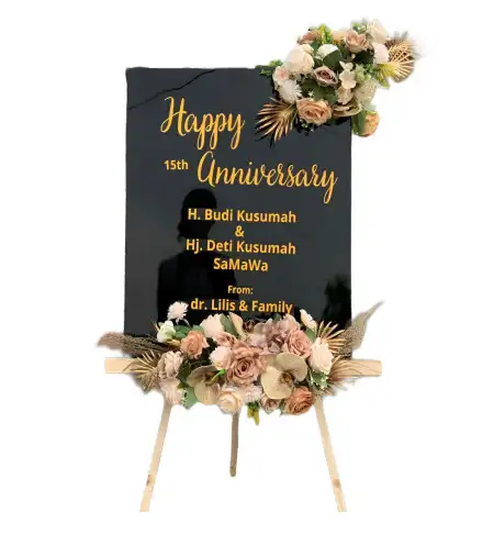 Papan Bunga Akrilik Sebanen