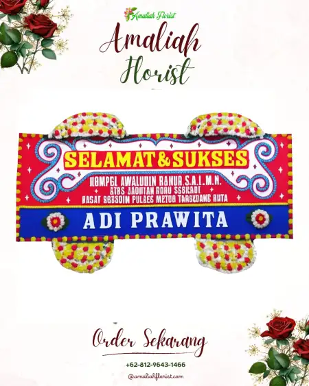 Papan Bunga Ucapan Selamat Sebanen